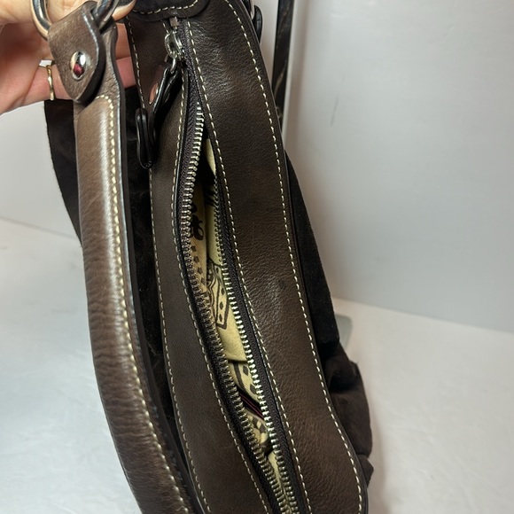 Y2K Juicy Couture Brown leather and suede shoulder bag 🤩 - Picture 7 of 14